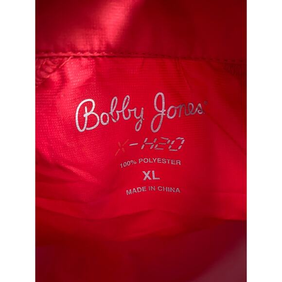 Mens Bobby Jones X-H20 Performance Quarter Zip Red Pullover Shirt Size XL - Picture 5 of 11